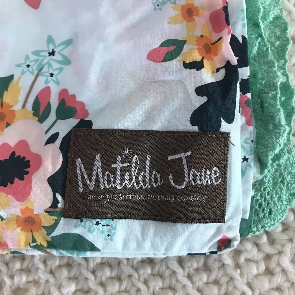 MATILDA JANE with Joanna Gaines Standard Floral Pillowcases Floral And Mint